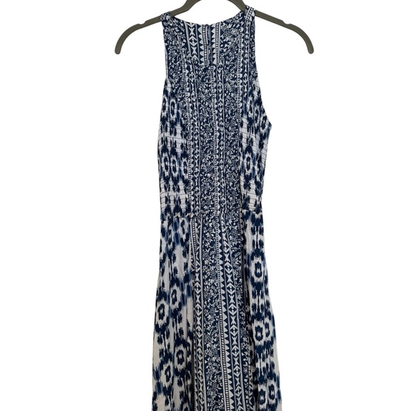 A1. Japna Blue Paisley Button Back Maxi Dress Size XS - Picture 1 of 10